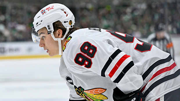 Chicago Blackhawks rookie center Connor Bedard.